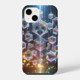Coque Pour iPhone 14 Étui de téléphone Cubes Géométriques Cybernétiques