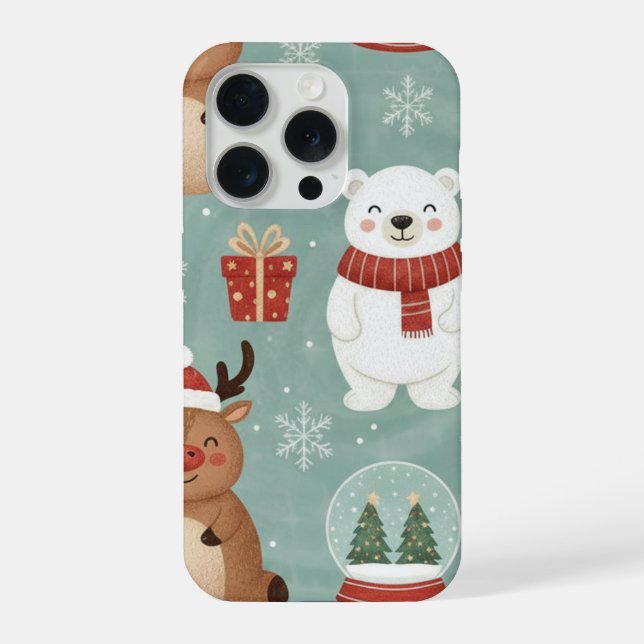Coque iPhone Étui de téléphone de Noël (Verso)