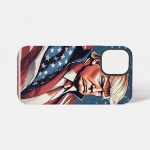 Coque iPhone 12 Mini Étui de téléphone Drapeau Américain Trump Épique