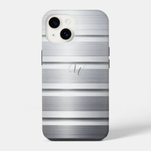 Coque Pour iPhone 14 Étui de téléphone en argent métallisé