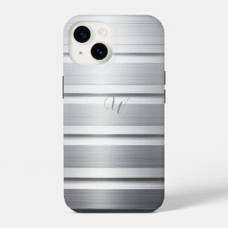 Coque Pour iPhone 14 Étui de téléphone en argent métallisé