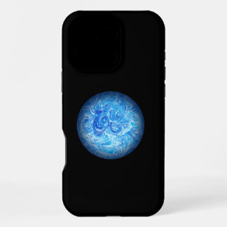 Coque iPhone 16 Pro Max Étui de téléphone en art fluide Calm Tide