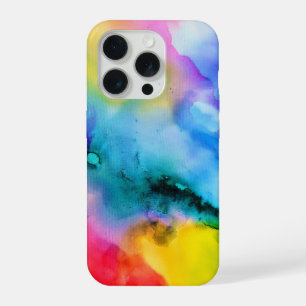 Étui de téléphone en art moderne multicolore abstr