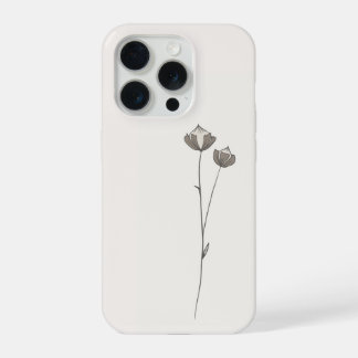 Étui de téléphone en lin minimal