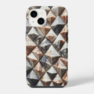 Coque Pour iPhone 14 Étui de téléphone en marbre géométrique 3D de luxe