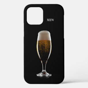 Coque iPhone 12 Pro Étui de téléphone en verre personnalisé avec monog