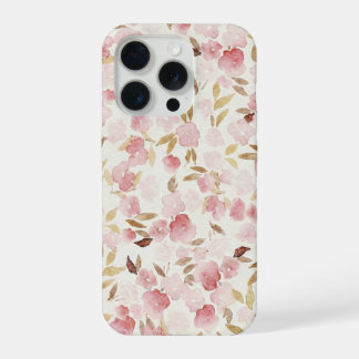 Étui de téléphone floral blush minimal | Aquarelle