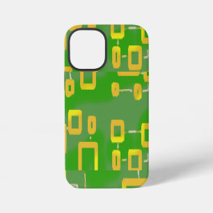 Coque iPhone 12 Mini Étui de téléphone géométrique vert