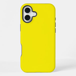 Coque iPhone 16 Plus Étui de téléphone jaune audacieux – Protection vib