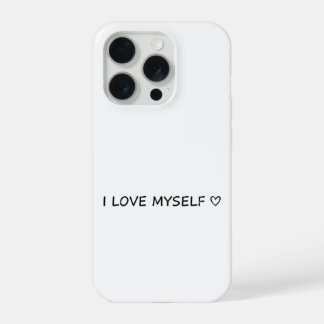Étui de téléphone “Je m'aime” – Mignon et abordabl