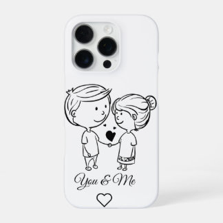 Coque iPhone 16 Pro Étui de téléphone pour couple Toi & Moi