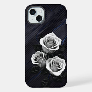 Étui de téléphone rose noir et blanc