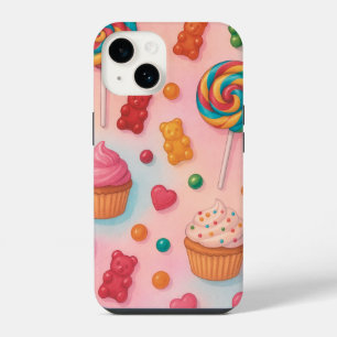 Coque Pour iPhone 14 Étui de téléphone Sweet Candy Land – Bonbons paste