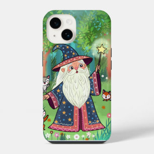 Coque Pour iPhone 14 Étui doux enchanteresse forêt magicien