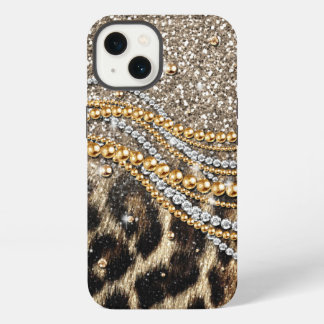Etui iPhone 13 Étui imprimé faux animal tendance léopard magnifiq