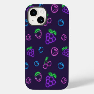 Coque Pour iPhone 14 Étui iPhone 14 à motif néon de baies