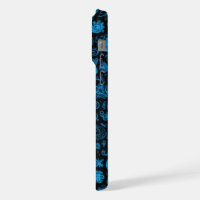 Étui iPhone 15 Pro Max Blue Doodles