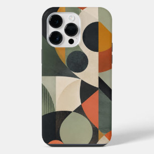Coque Pour Pour iPhone 14 Pro Max Étui iPhone 16 abstrait géométrique rétro