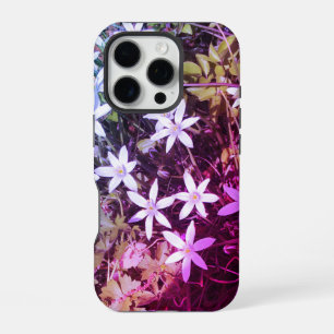 Coque iPhone 16 Pro Étui iPhone à fleur d'étoile blanche