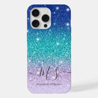 Étui iPhone à monogramme ombré pailleté | Personna