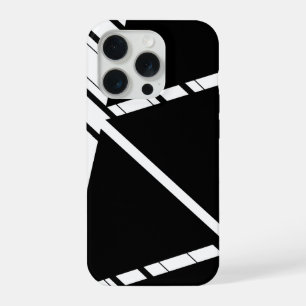 Étui iPhone à motif Zig Zag noir
