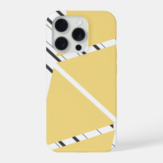 Étui iPhone à motif zigzag jaune