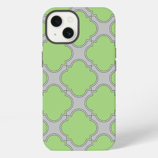 Coque iPhone Étui iPhone Case-Mate Green Quatrefoil (Verso)