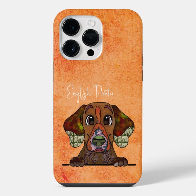 Coque iPhone Étui iPhone Case-Mate visage laid Pointer Anglais (Verso)