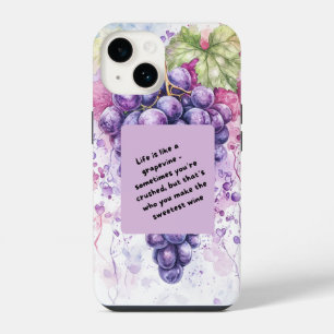 Coque Pour iPhone 14 Étui iPhone Citation de Fruit – Motivation Amusant