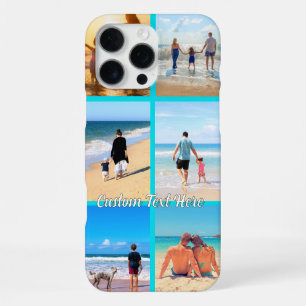 Coque iPhone 16 Pro Max Étui iPhone Collage de texte personnalisé et votre