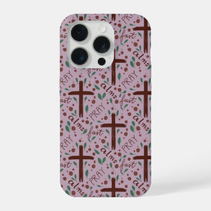 Étui IPhone Croix et Roses de Carême Dessinés à la