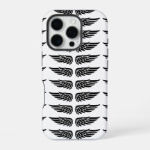 Étui iPhone Custom Eagle Wing Noir et Blanc