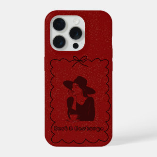 Étui iPhone Fille Confortable Buvant du Café