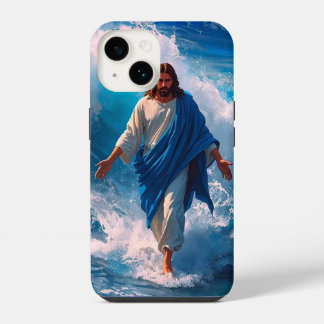 Coque Pour iPhone 14 Étui iPhone Jésus marche sur l'eau