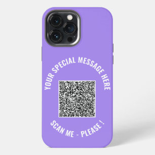 Etui iPhone 13 Pro Max Étui iPhone Message Spécial Code QR Cadeau