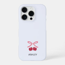 Étui iPhone | Nœud Cerise Douce Housse de Téléphon