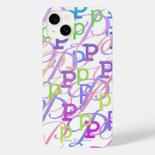 Étui iPhone "P" Confettis Lettres