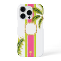 Étui iPhone personnalisé avec monogramme Palm Roya
