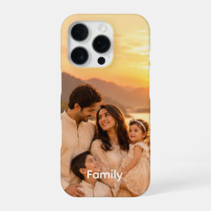Coque iPhone 16 Pro Étui iPhone personnalisé avec photo de famille - S