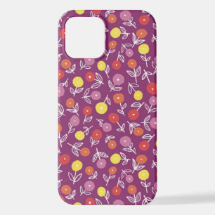 Coque iPhone 12 Étui iPhone Plum Floral Ditsy