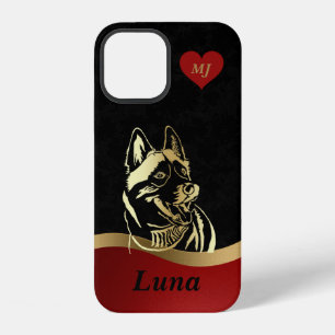 Coque iPhone 12 Étui iPhone pour amateurs de Husky sibérien person