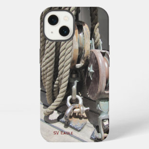 Etui iPhone 13 Étui iPhone Tall Ship Eagle Block & Tackle pour iP