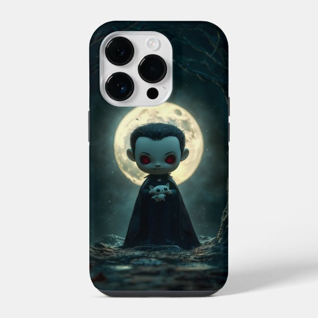 Coque iPhone Étui iPhone Tiny Dracula Halloween (Verso)