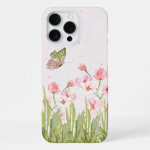Coque iPhone 16 Pro Max Étui 'Jardin Papillon' pour iPhone 16 Pro Max
