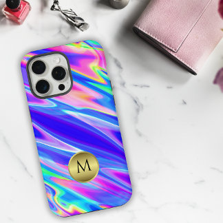 Étui Monogrammé Holographique Vivid