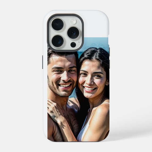 Coque iPhone Étui personnalisé avec monogramme PHOTO Case-Mate  (Verso)