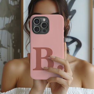Étui personnalisé rose pour iPhone, cadeau de fin