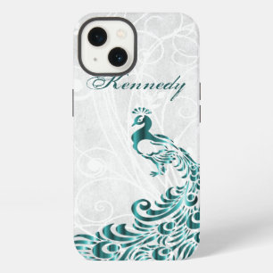 Etui iPhone 13 Étui personnalisé Teal Peacock Case-Mate pour iPho
