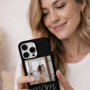 Coque iPhone 16 Pro Max Étui photo Case-Mate avec écriture Maman noire éta