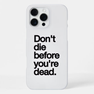 Coque iPhone 16 Pro Max Étui pour iPhone16 avec citation motivante